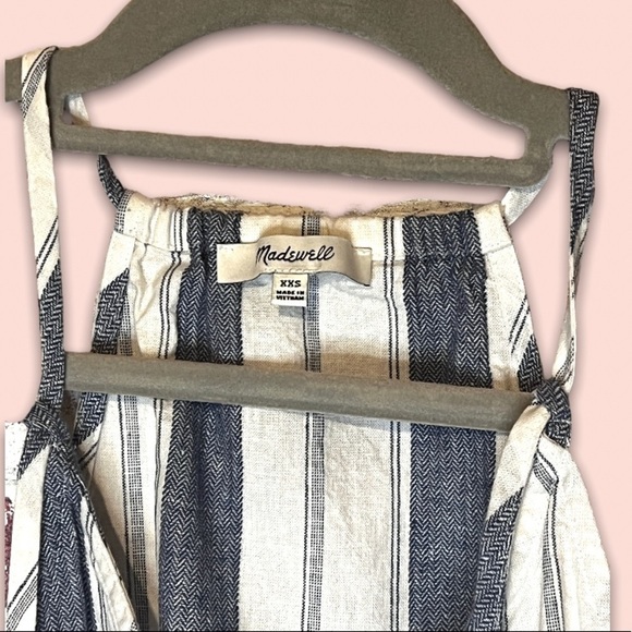 Madewell Striped Tie-Strap V-Neck Cover-Up Jumpsuit - Picture 8 of 9